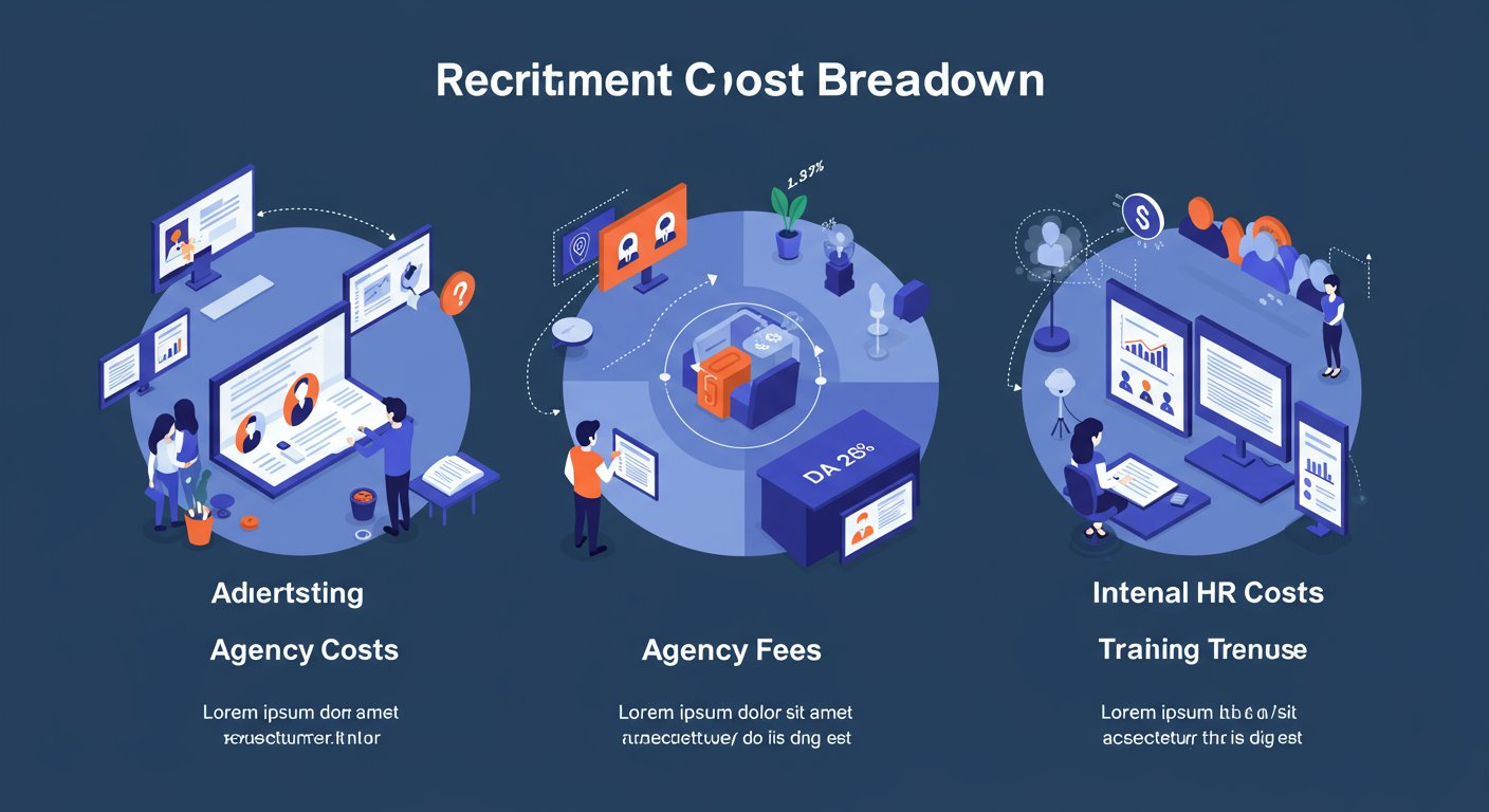 採用コストの内訳を示す図表