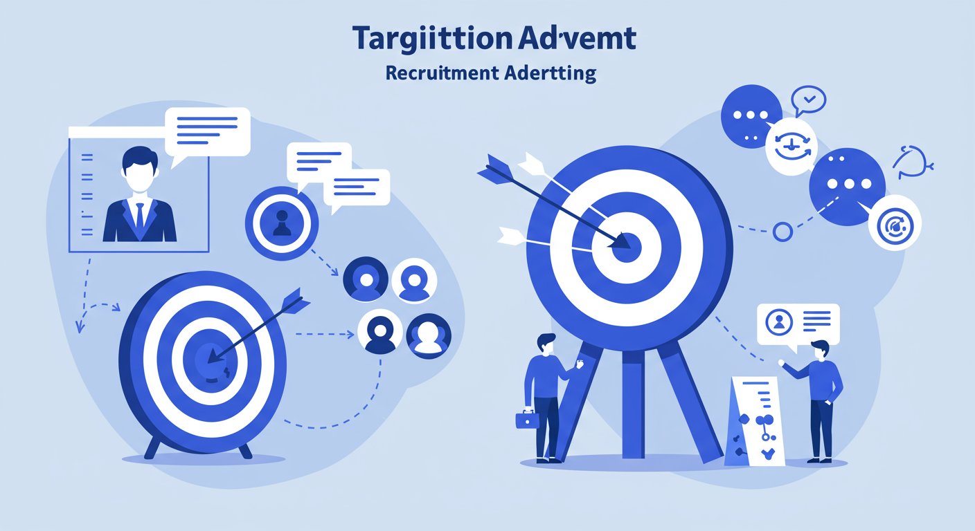 採用広告のターゲティング図解