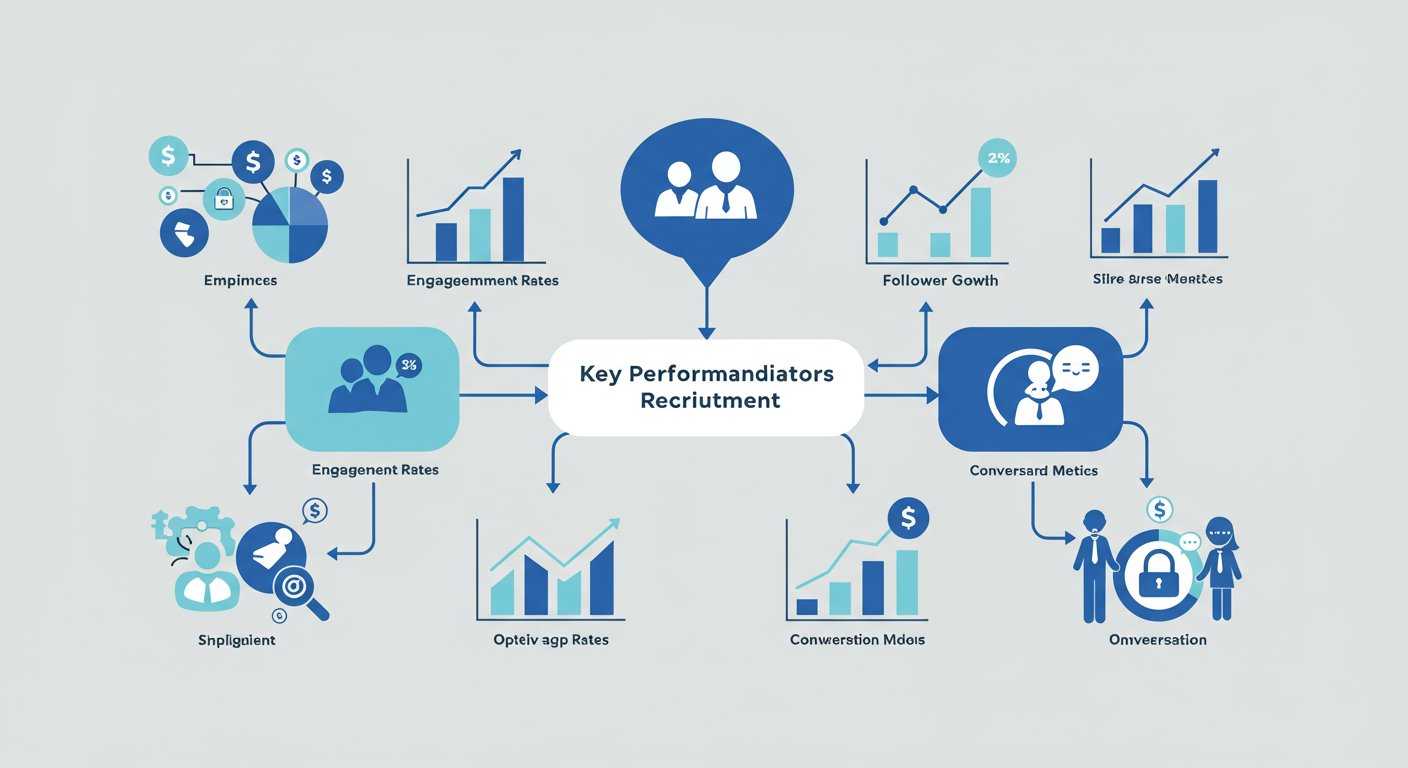 SNS採用における主要KPIの図解
