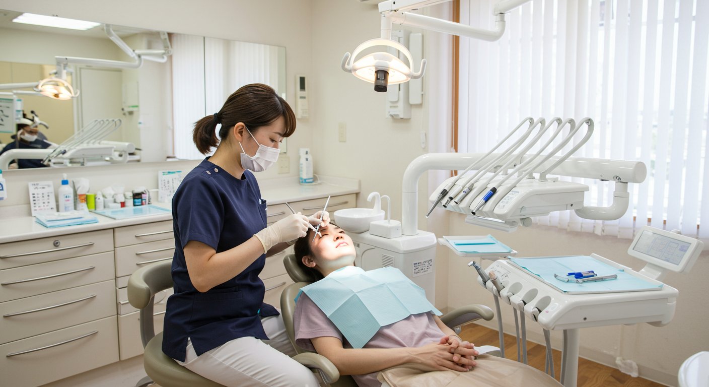 歯科衛生士の業務風景