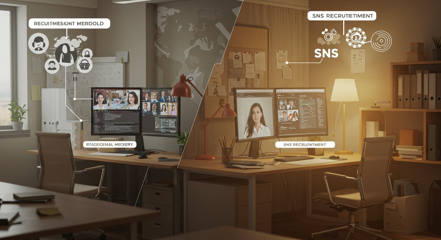 SNS採用のメリットを表す画像