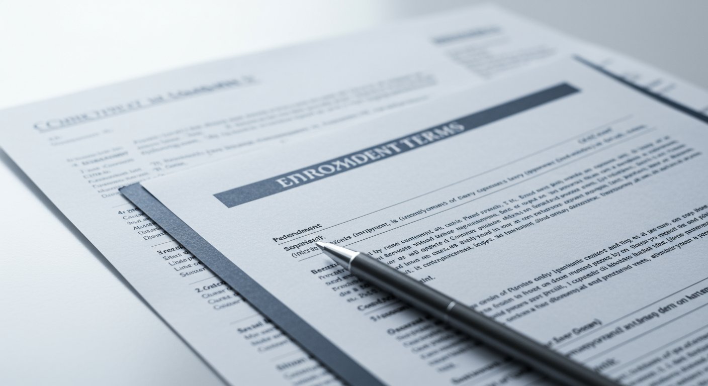 給与明細や待遇を表す書類イメージ