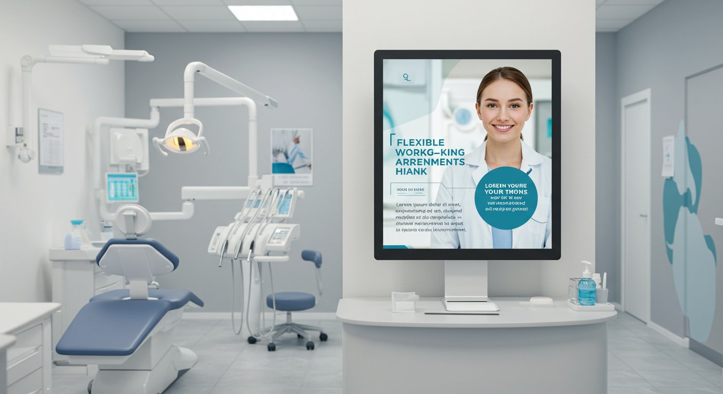 フレックスタイム制をアピールした歯科医院の求人広告