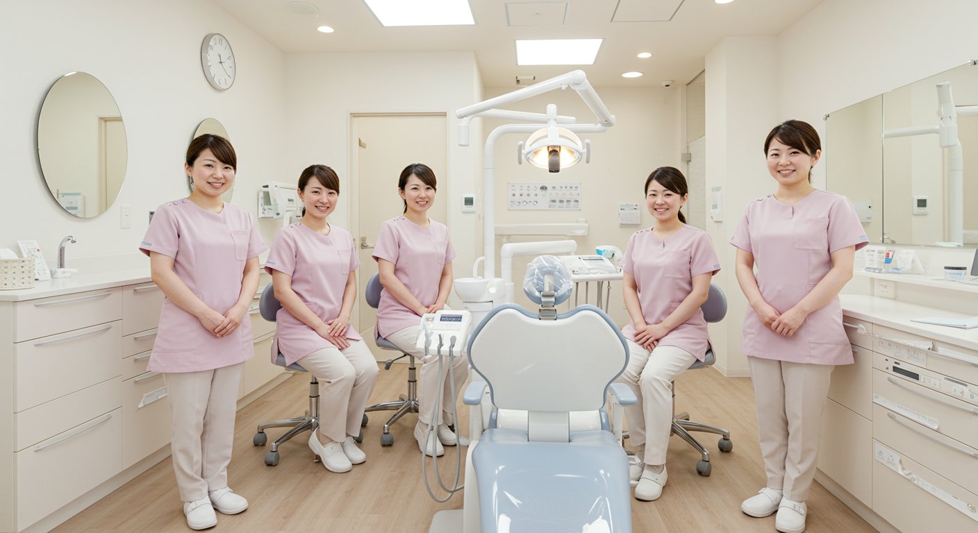 歯科医院スタッフの笑顔あふれる職場環境