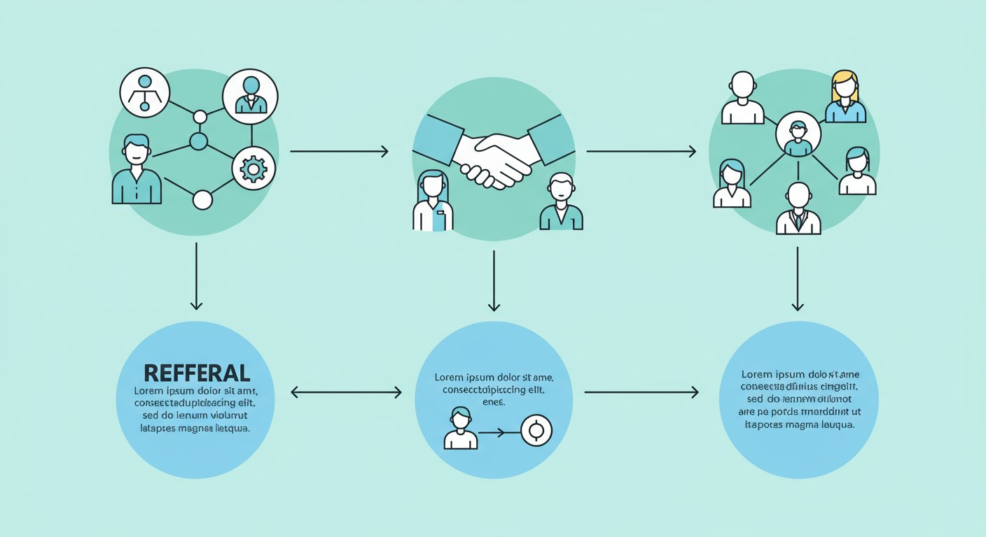 リファラル採用の仕組みを表す図解