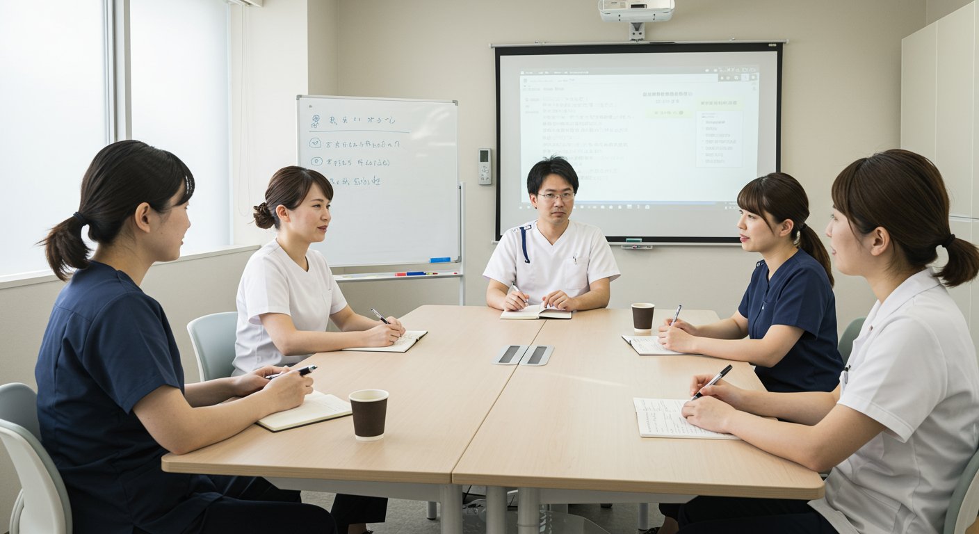 リファラル採用のトラブル対策を考える歯科医院スタッフ