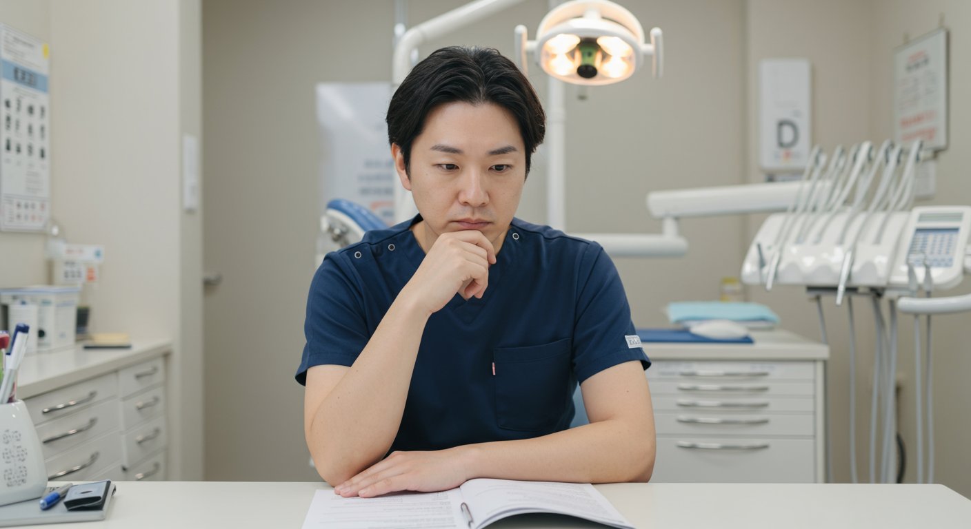 採用に悩む歯科医院の院長