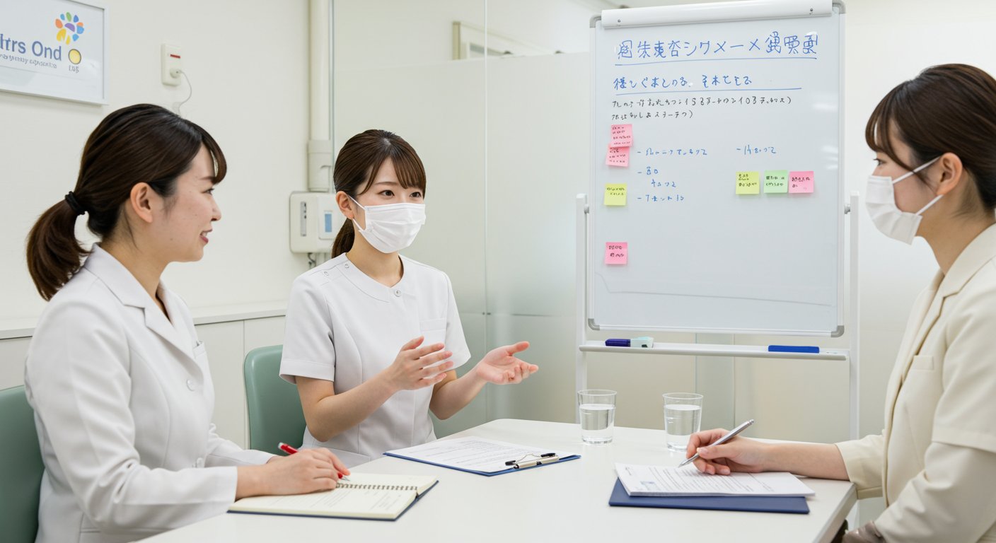 透明性の高い採用プロセスを説明する場面