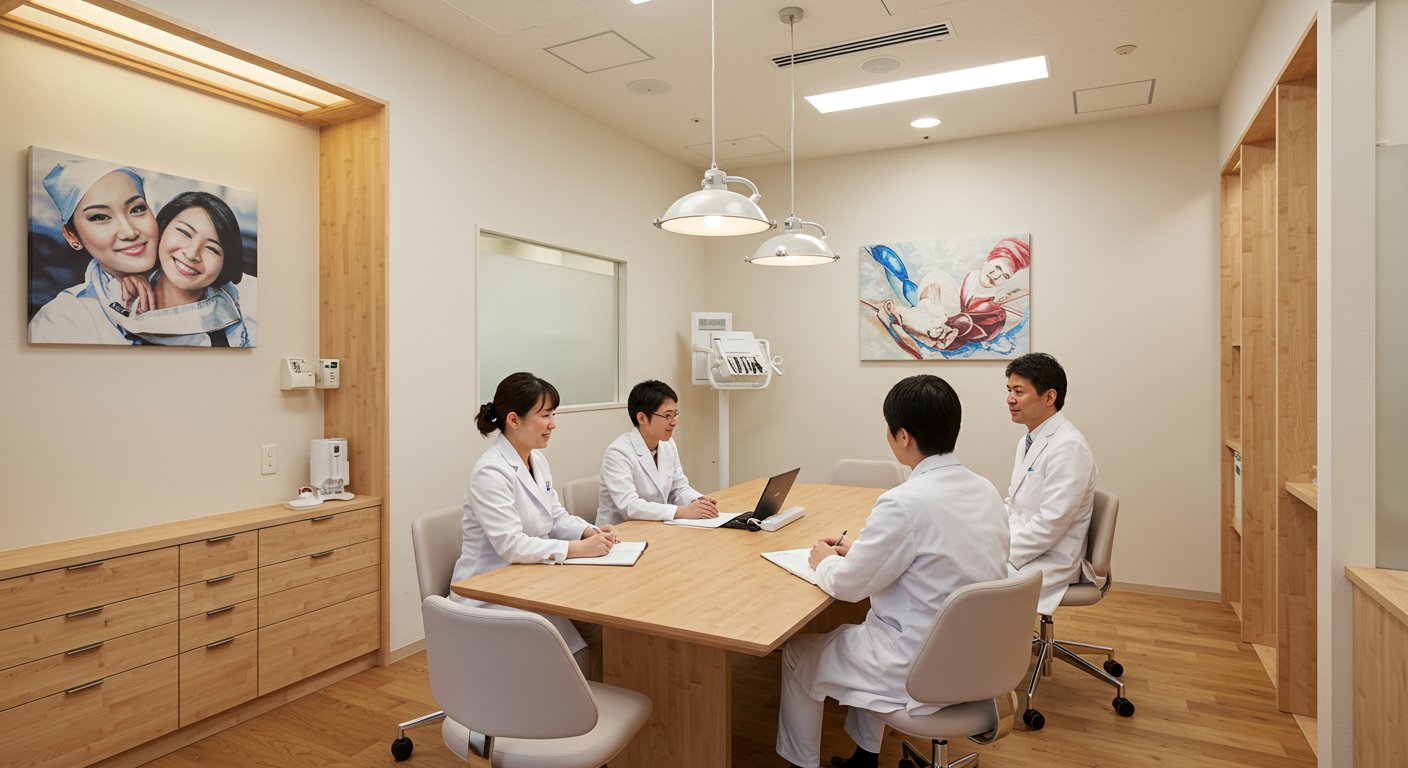 歯科医院での経営会議の様子