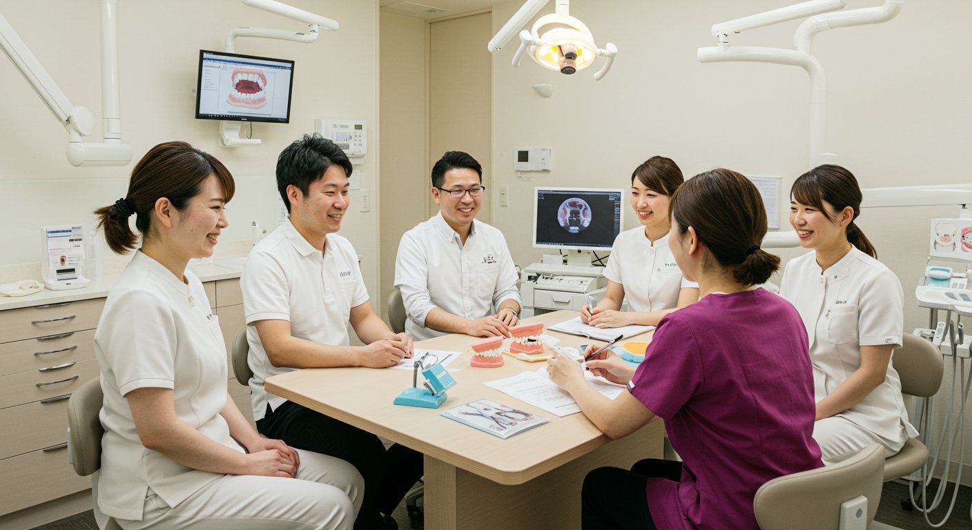 歯科医院での成功したオンボーディングの様子