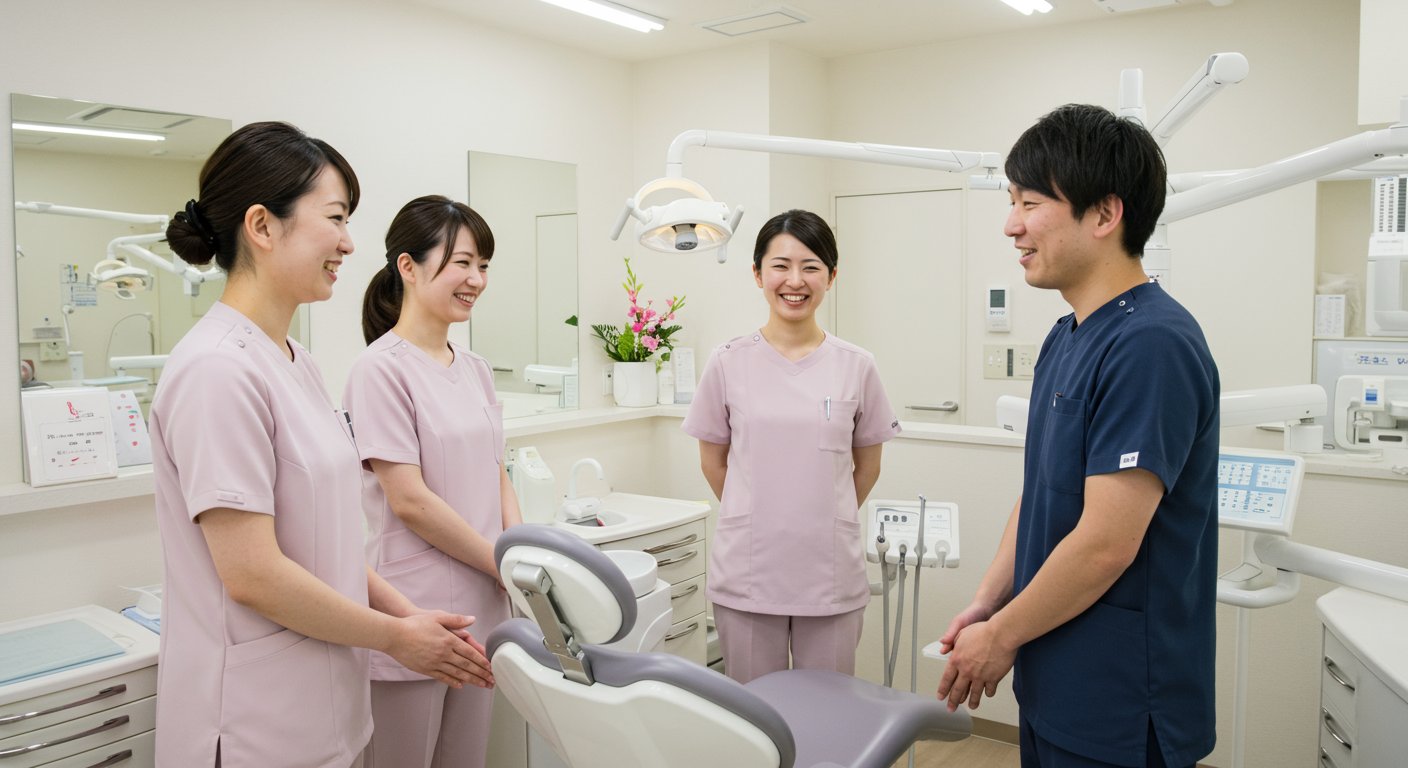 成功する歯科医院の採用チームの様子