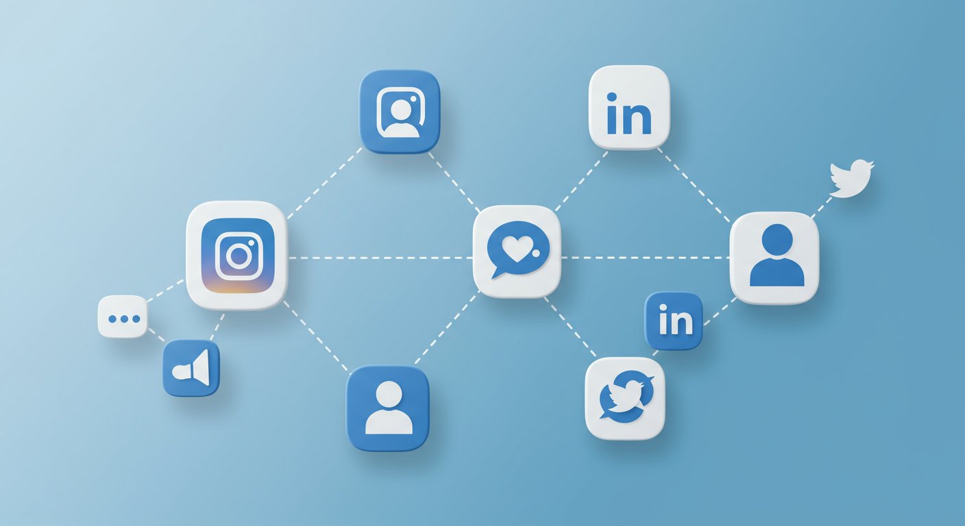 様々なSNSプラットフォームと採用広告の関係を示す図表