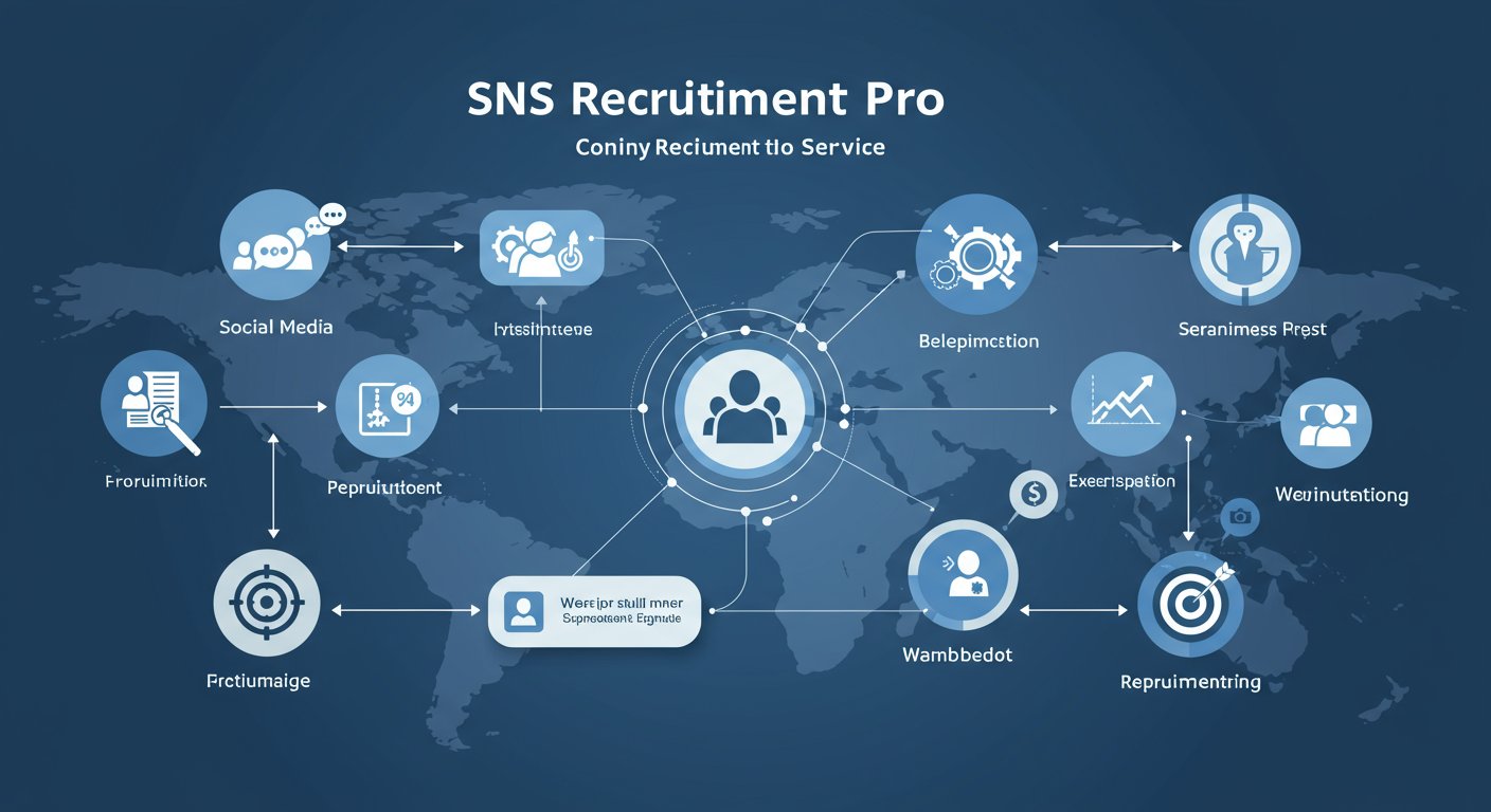 SNS採用Proのサービス概要図