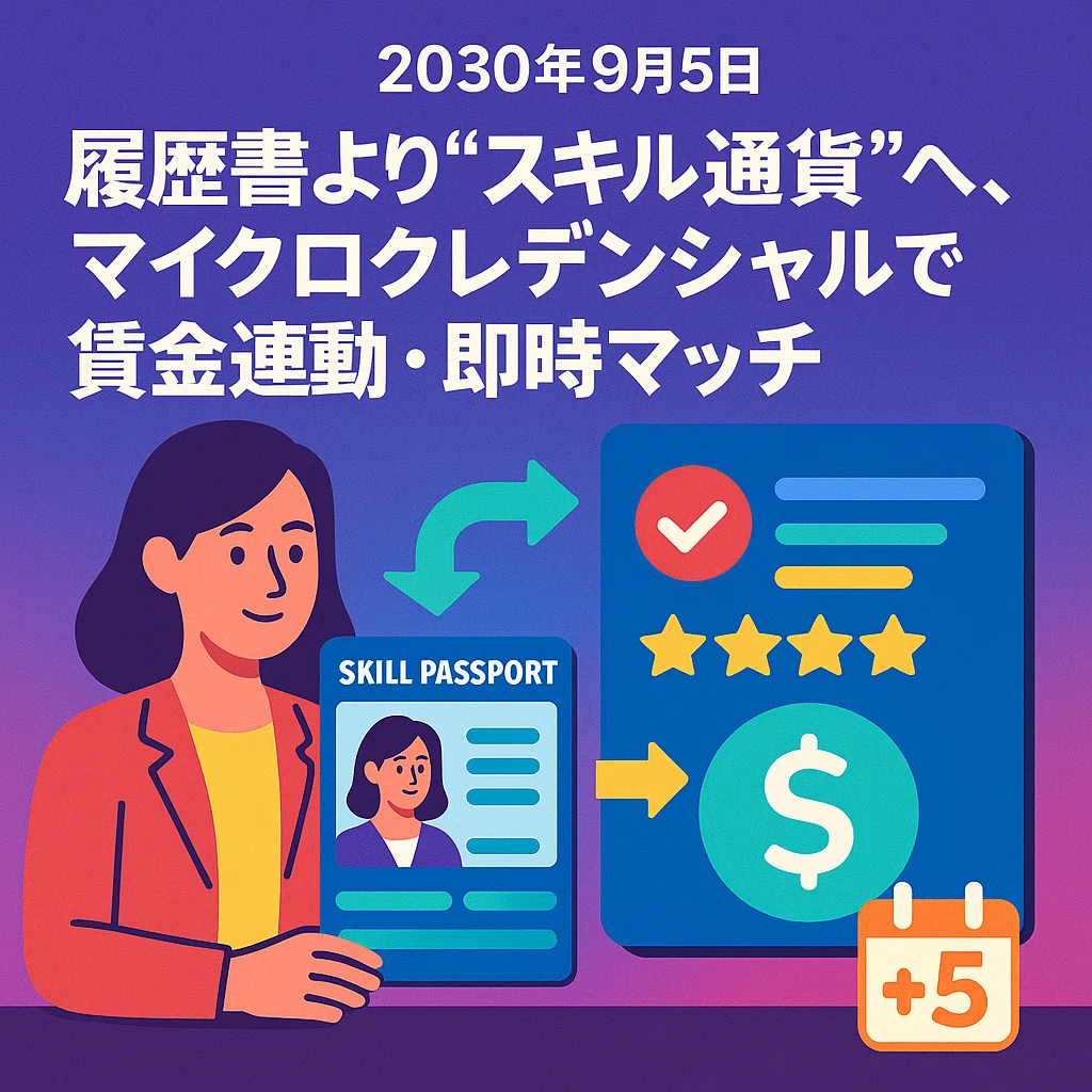 September 5, 2030 | From Resumes to 'Skill Currency': Real-time Wage ...