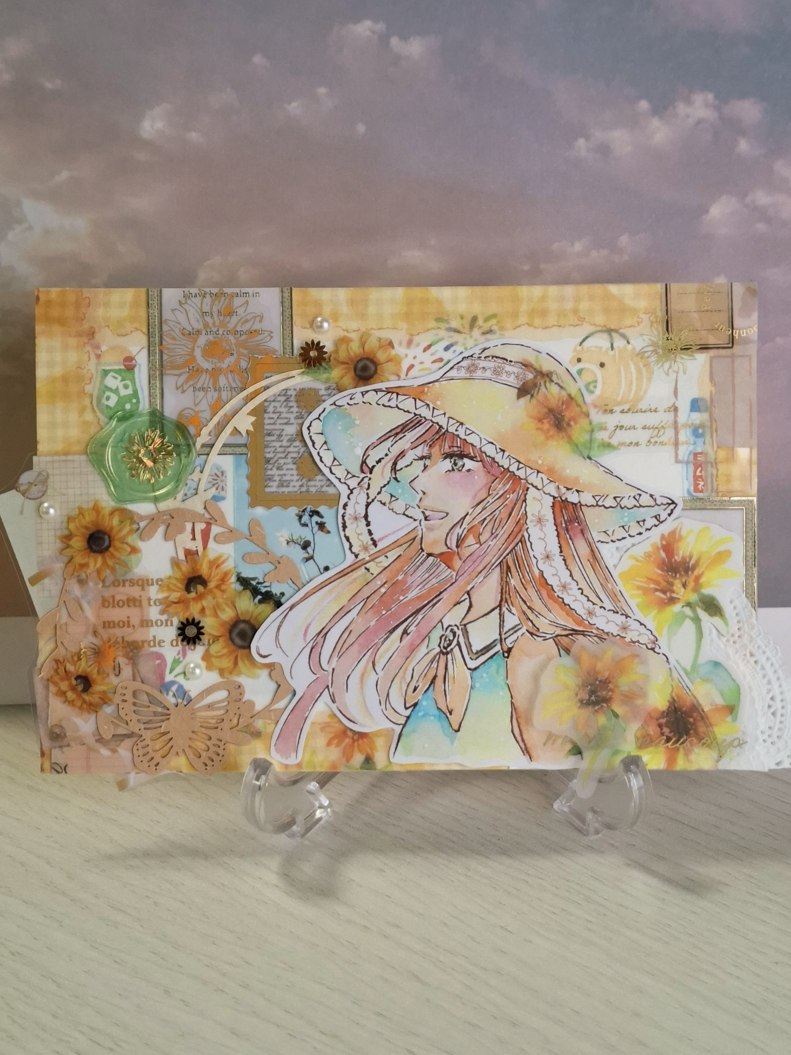 9月ですが夏コラージュしてみました｜星屑アオ