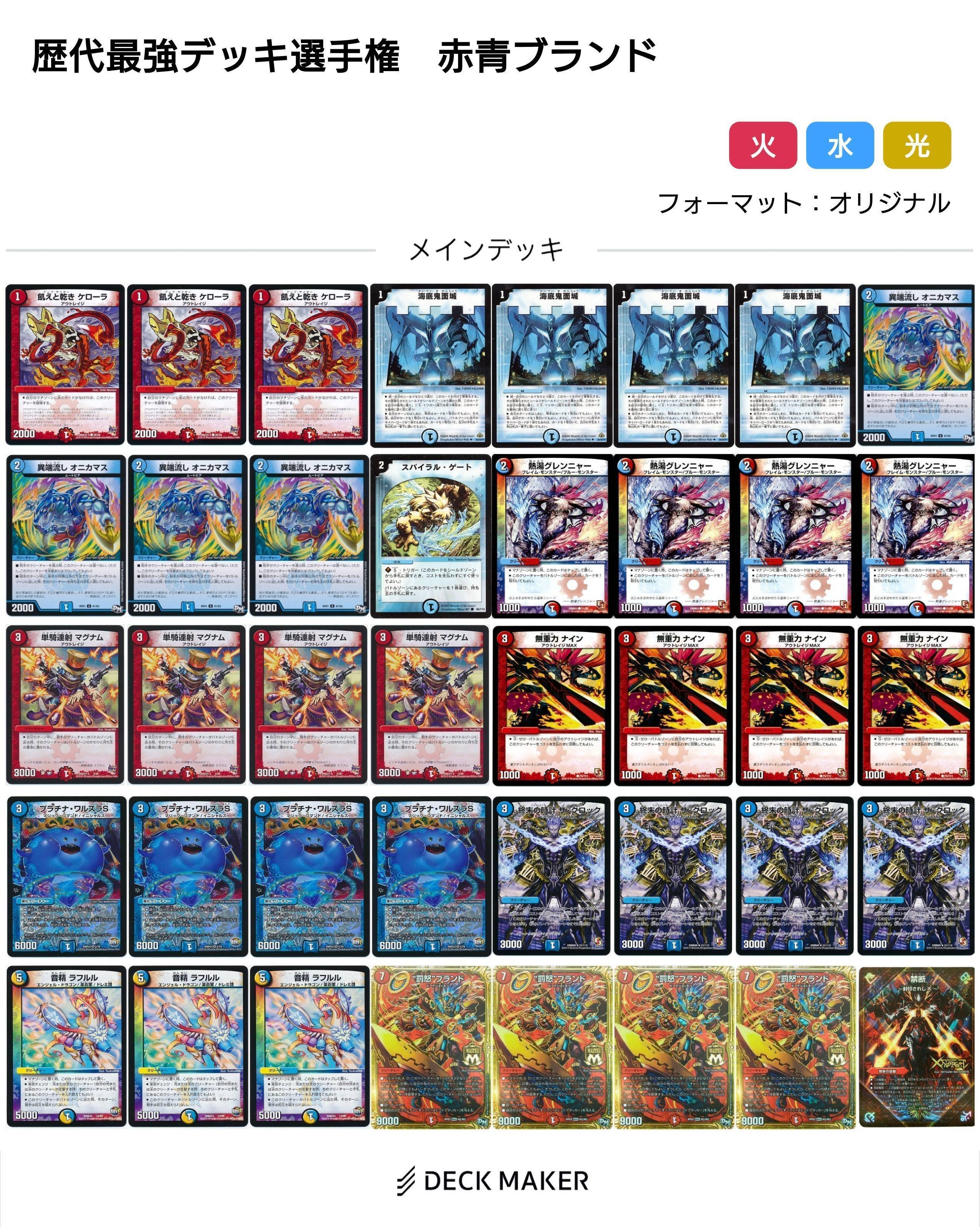 赤青ブランド デッキ 赤青ブランド【デュエマ歴代最強デッキ㊸】｜れもん