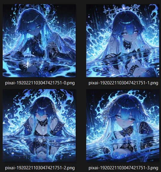 PixAI】「マジックワード」で描く、静かな青の世界：誰でも再現できる