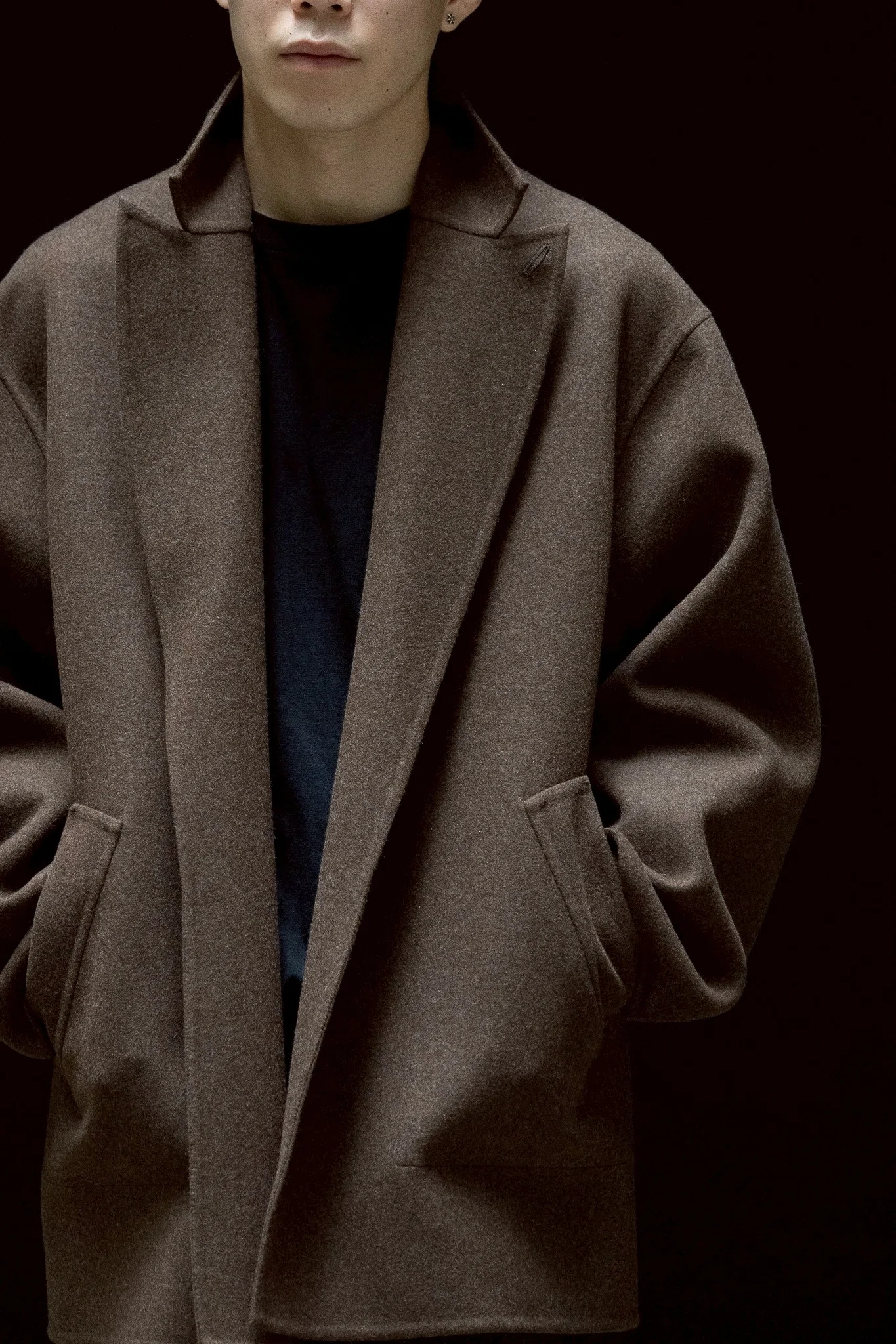 ジャケット・アウター POSTELEGANT COTTON REVER COAT 40L Taupe POSTELEGANT 25AW 1st delivery｜西田 新大
