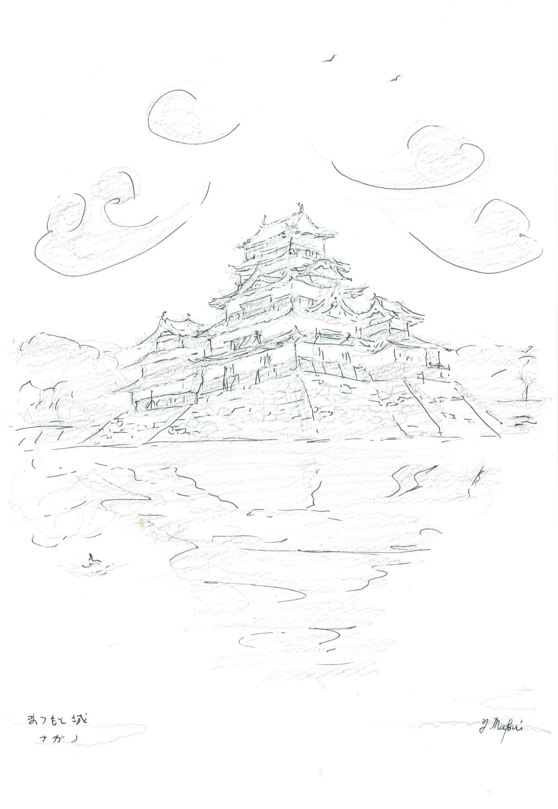 アニメ聖地巡礼絵画⑤ 君の名は　水彩画＋塗り絵用2枚　額縁25㎝×34㎝　背景画 ◇【しらないせかい 花満ち欠け】◇絵画 原画販売 アクリル絵具