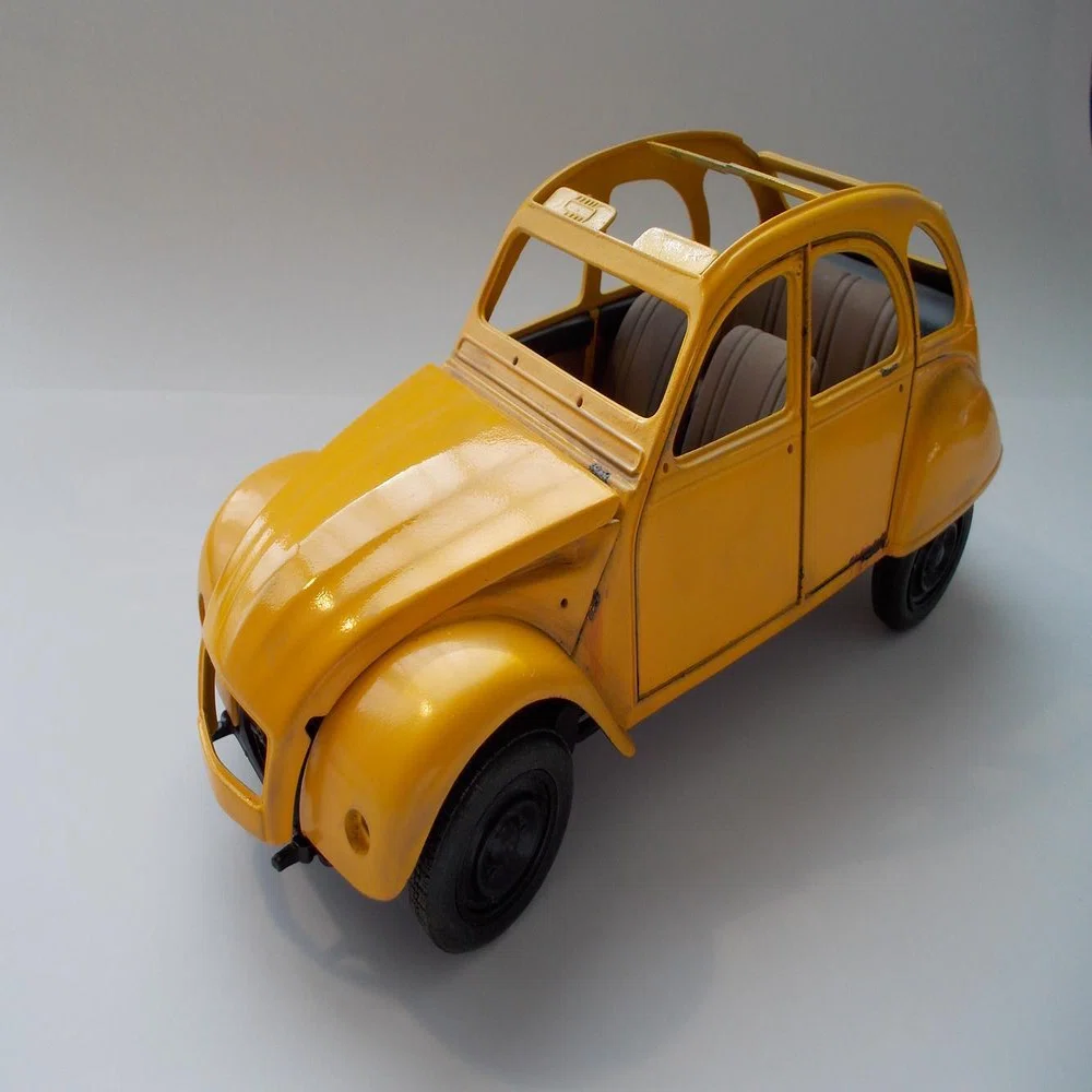 プラモデル完成｜タミヤ｜1/24｜シトロエン2CV｜パキラ