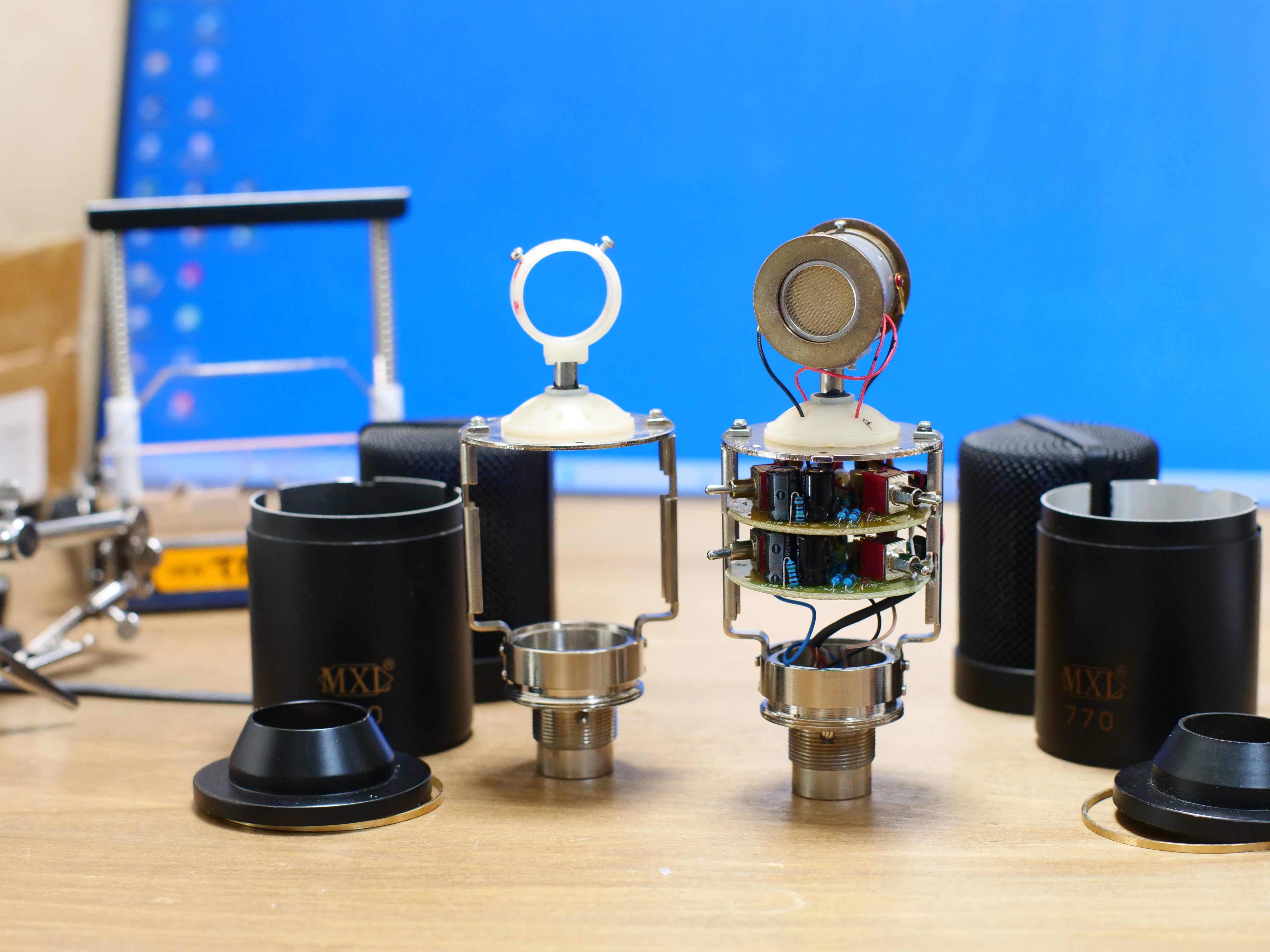 デュアルダイアフラム、デュアル出力マイクを自作｜Ryo Kimura