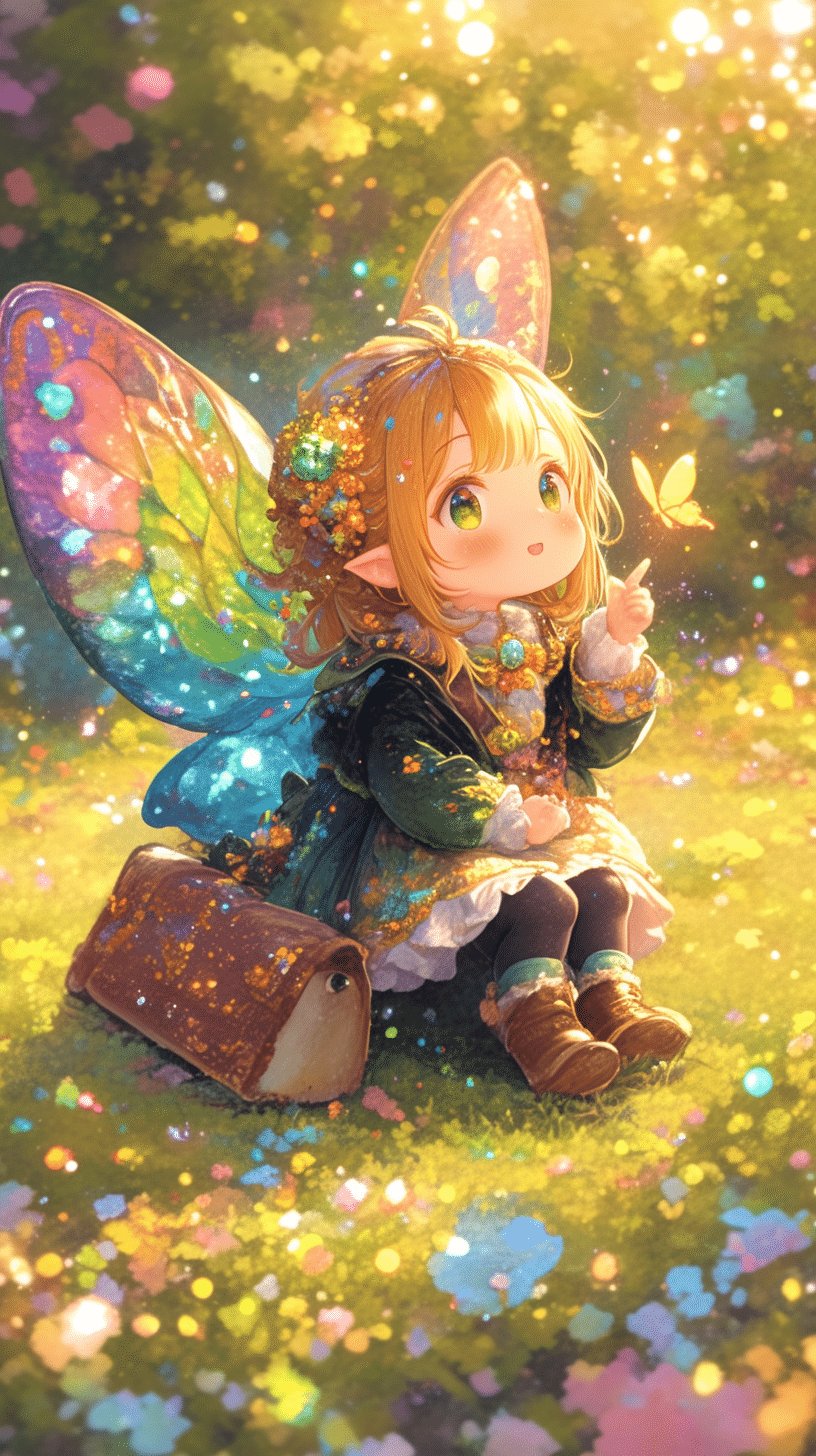 シーグラスアート　♡フルーツの妖精♡　いちごフェアリーver. シーグラスアート ♡フルーツの妖精♡ シーグラスアート