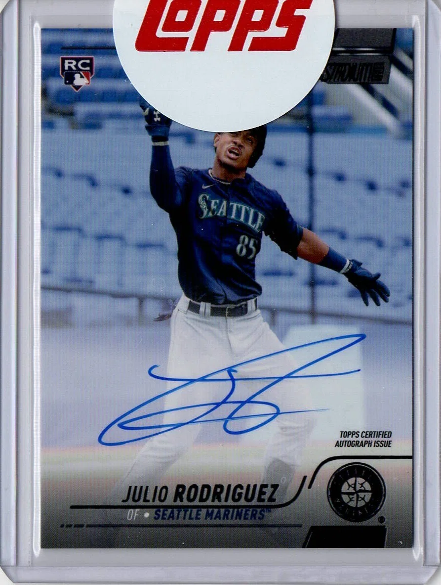 【美品】Julio Rodriguez_オンカードサイン_マリナーズ Autograph] Julio Rodriguez [Supporting the Youth]｜野球トレカ収集