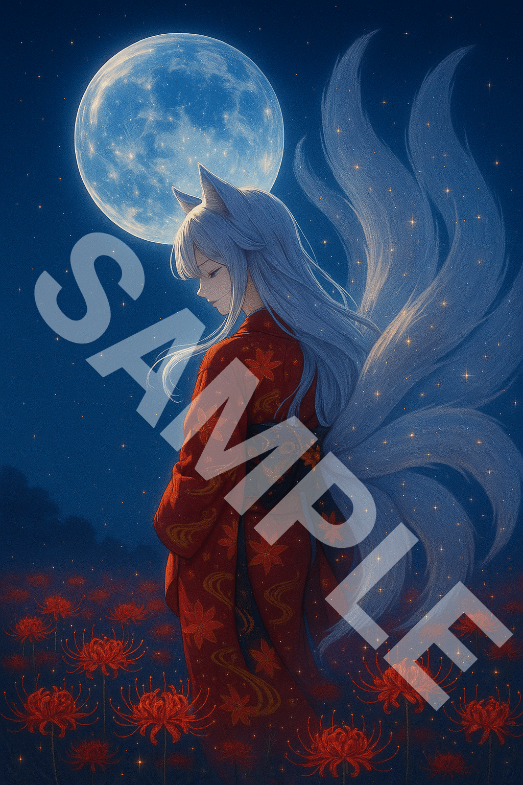 和風幻想シリーズ新作ポストカード「彼岸玻璃ノ宵」を公開しま