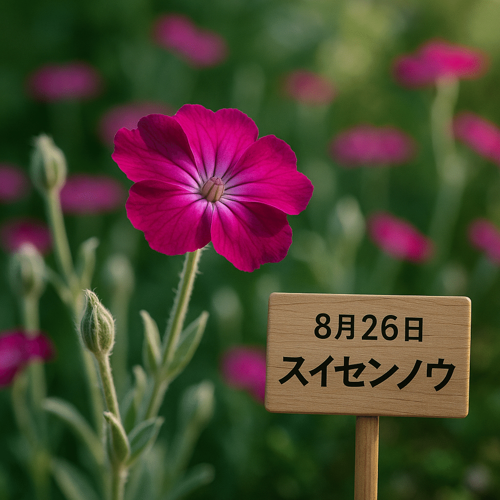 8月26日 誕生花スイセンノウが語る花言葉「私の愛は不変」の物語｜るっ