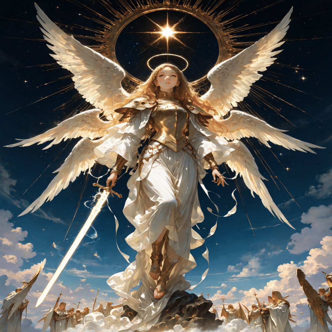 天使イラスト②アークエンジェル｜およよ