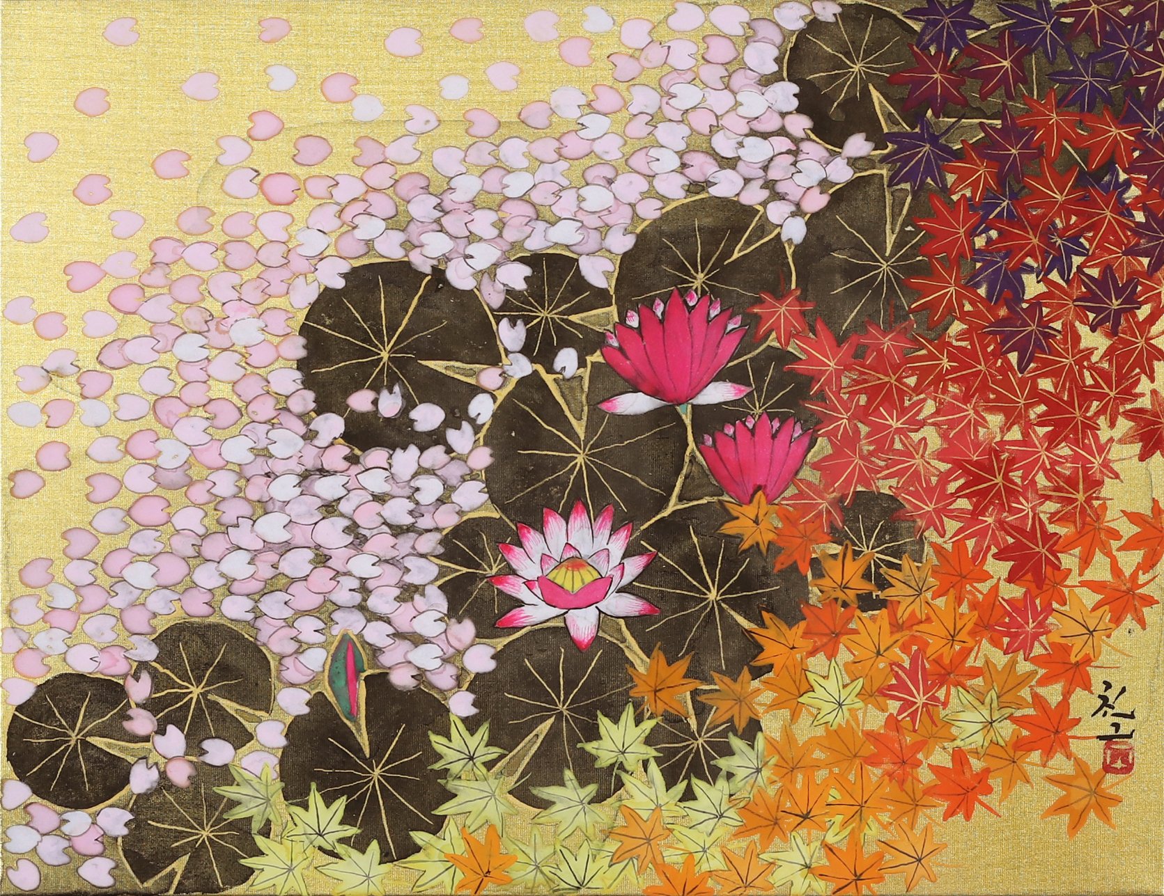 日本画家 平松礼二画伯のモネ『睡蓮』へのオマージュ:画家の視点