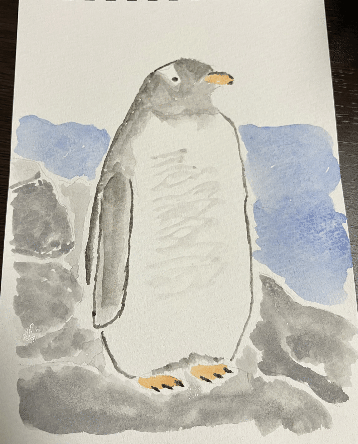 水彩画の練習】ジェンツーペンギンを描きまくれ｜妄想AI画廊/ゆきひら