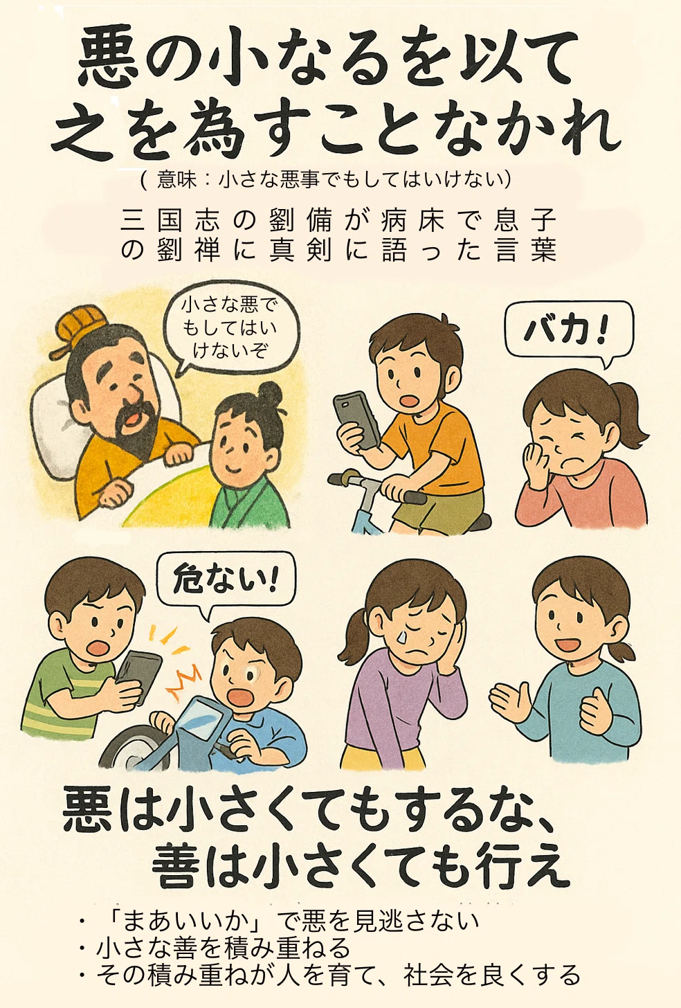 悪の小なるを以て之を為すことなかれ｜boubura