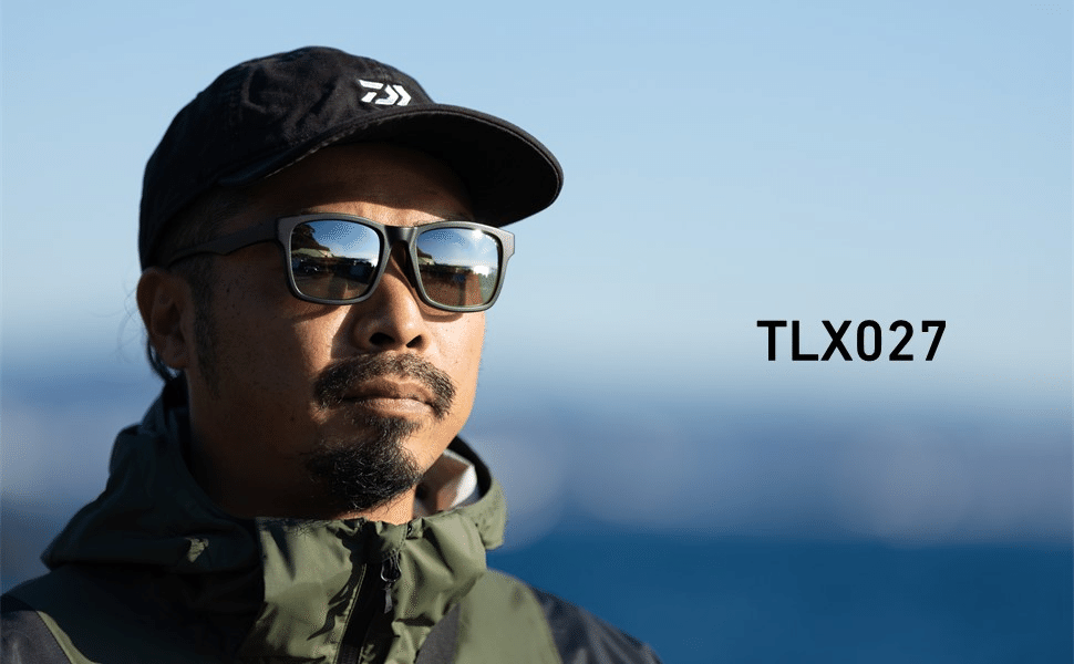 試着のみ】Daiwa偏光グラスTLX027 トゥルービューシルバーブルーミラー