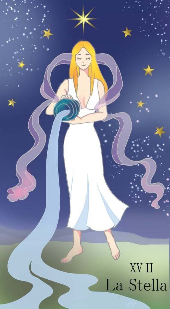 在庫2点✨金縁ver✨超美麗イラスト✨夜空と星の魔法の庭の神秘のタロットカード Amazon.co.jp: セレニティの花タロットカード, 78枚デッキ, 星空