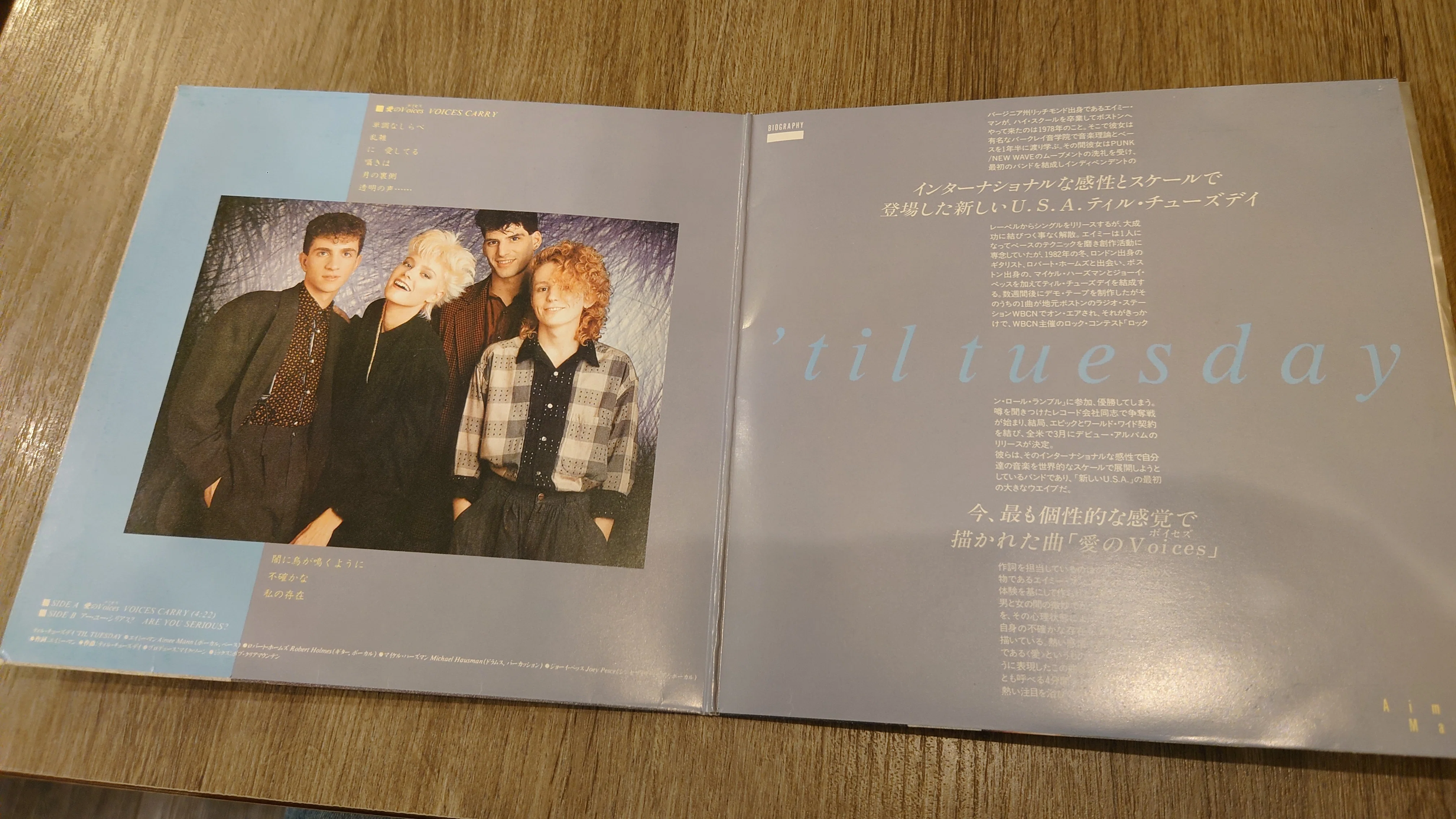 7-inch Record Specialty Shop Notes 1112: 'Til Tuesday'｜タカヤマ
