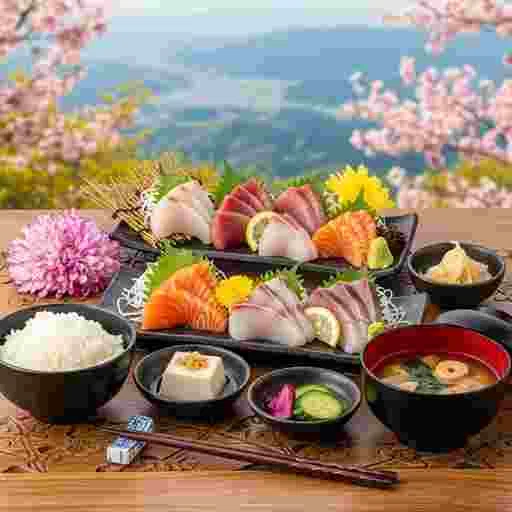 お刺身定食 写真素材（サンプル）08