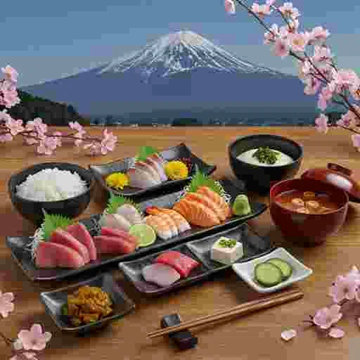 お刺身定食 写真素材（サンプル）09
