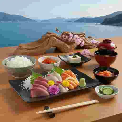 お刺身定食 写真素材（サンプル）019