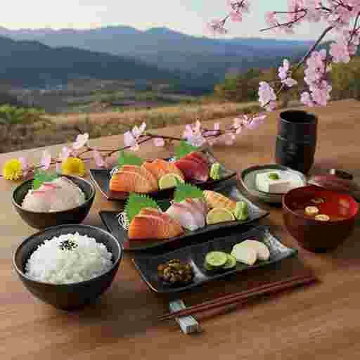 お刺身定食 写真素材（サンプル）04