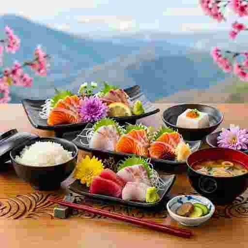 お刺身定食 写真素材（サンプル）020