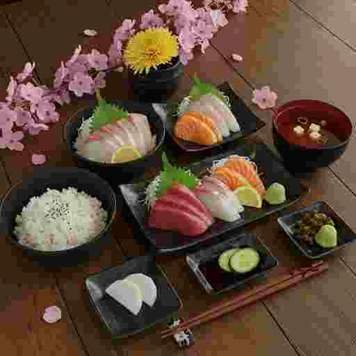 お刺身定食 写真素材（サンプル）018