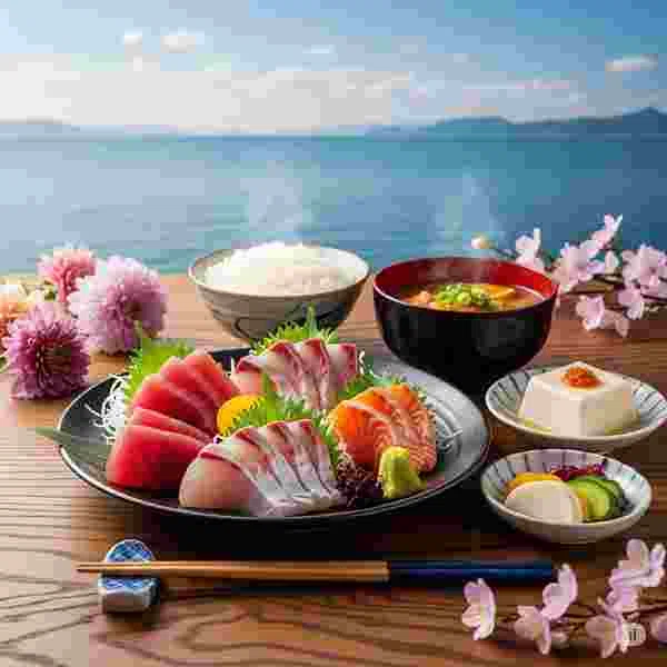 お刺身定食 写真素材（サンプル）022