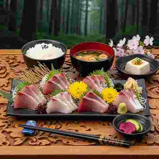 お刺身定食 写真素材（サンプル）024