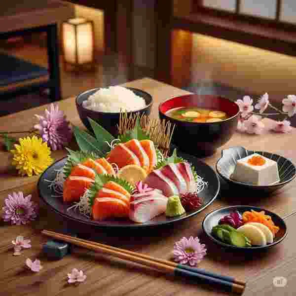 お刺身定食 写真素材（サンプル）030