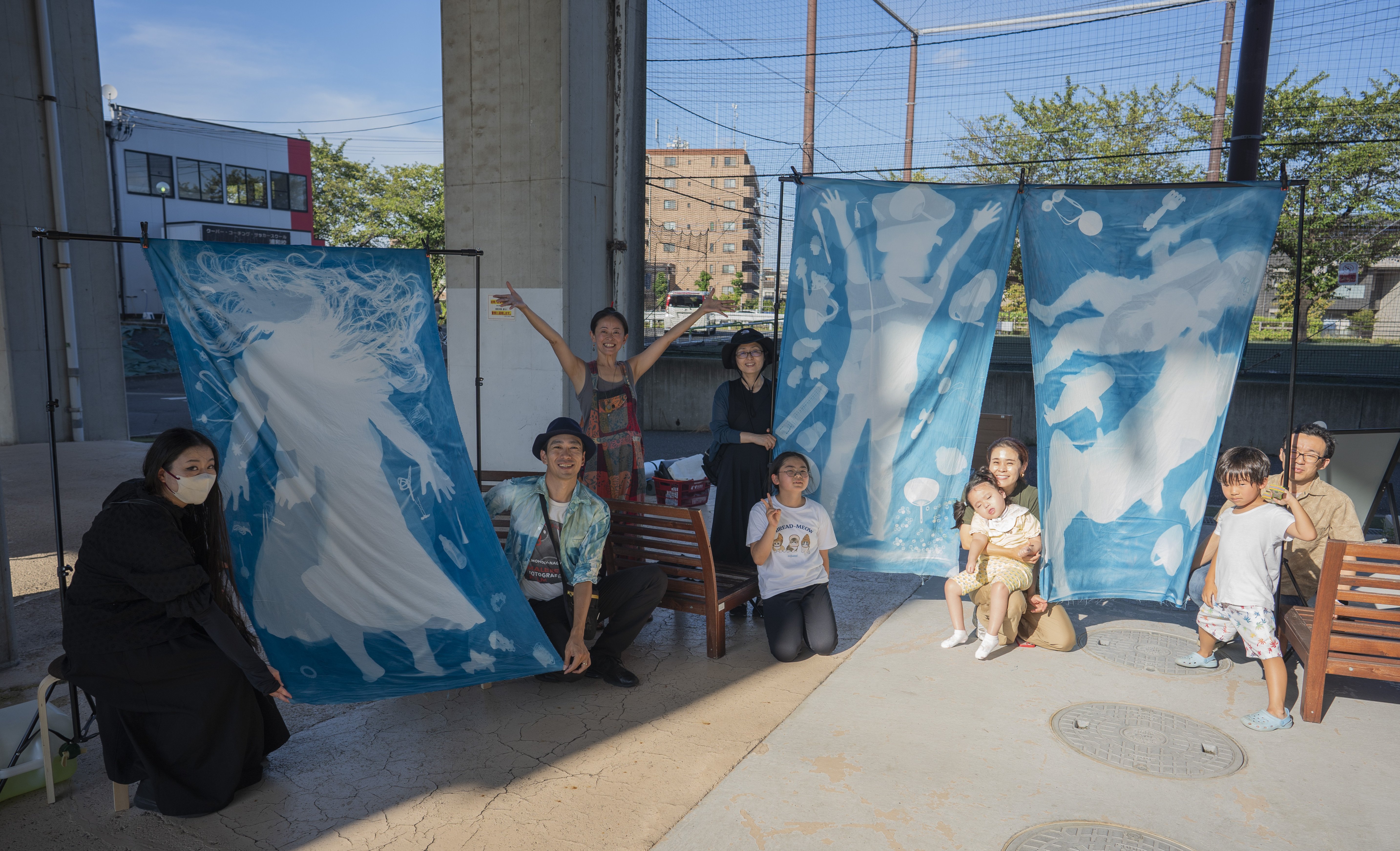 Art project 2025】 等身大の家族写真、ヘアドネーション前の記念