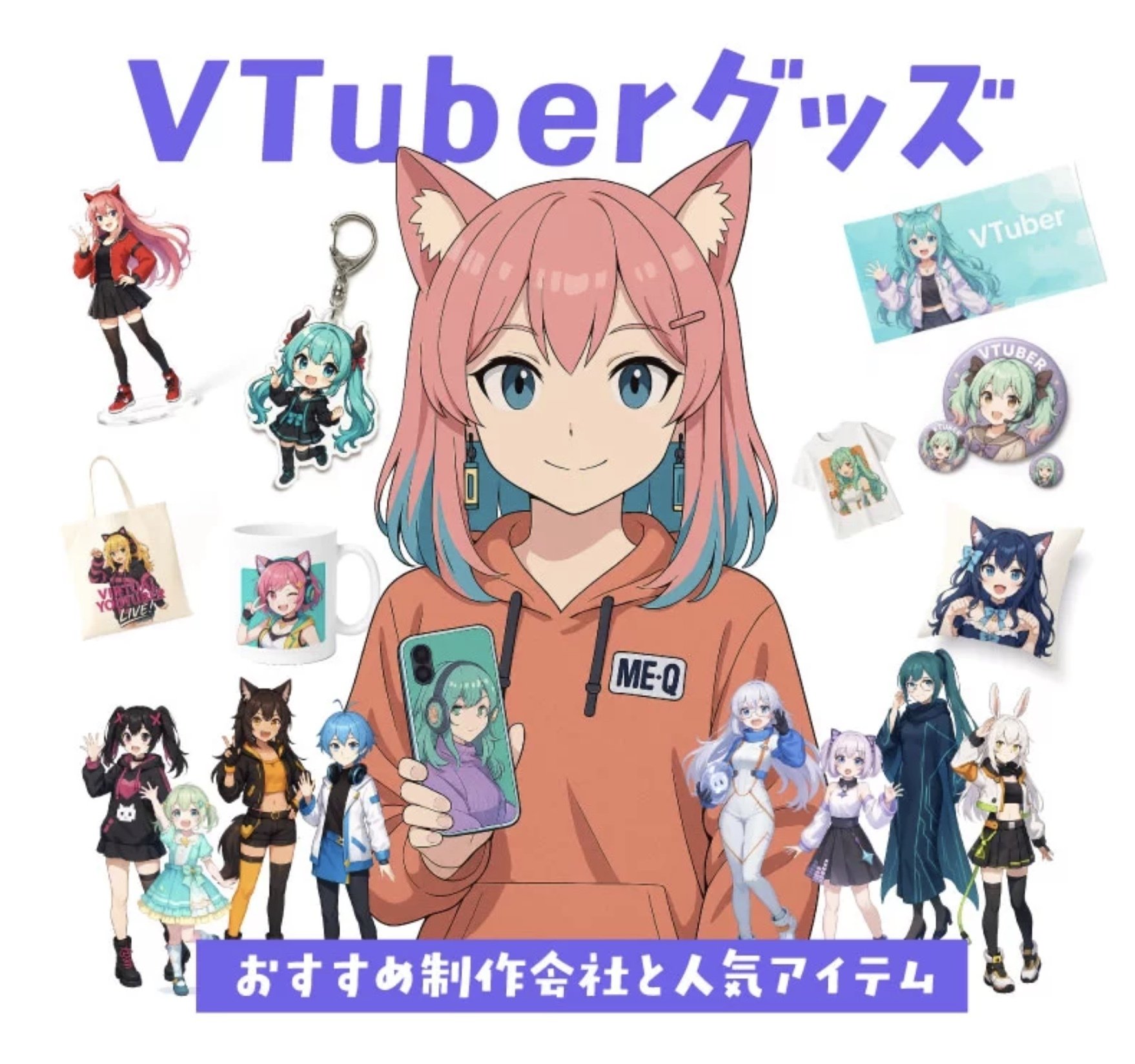 VTuber（Vチューバー）活動をもっと盛り上げる！オリジナルグッズを1個