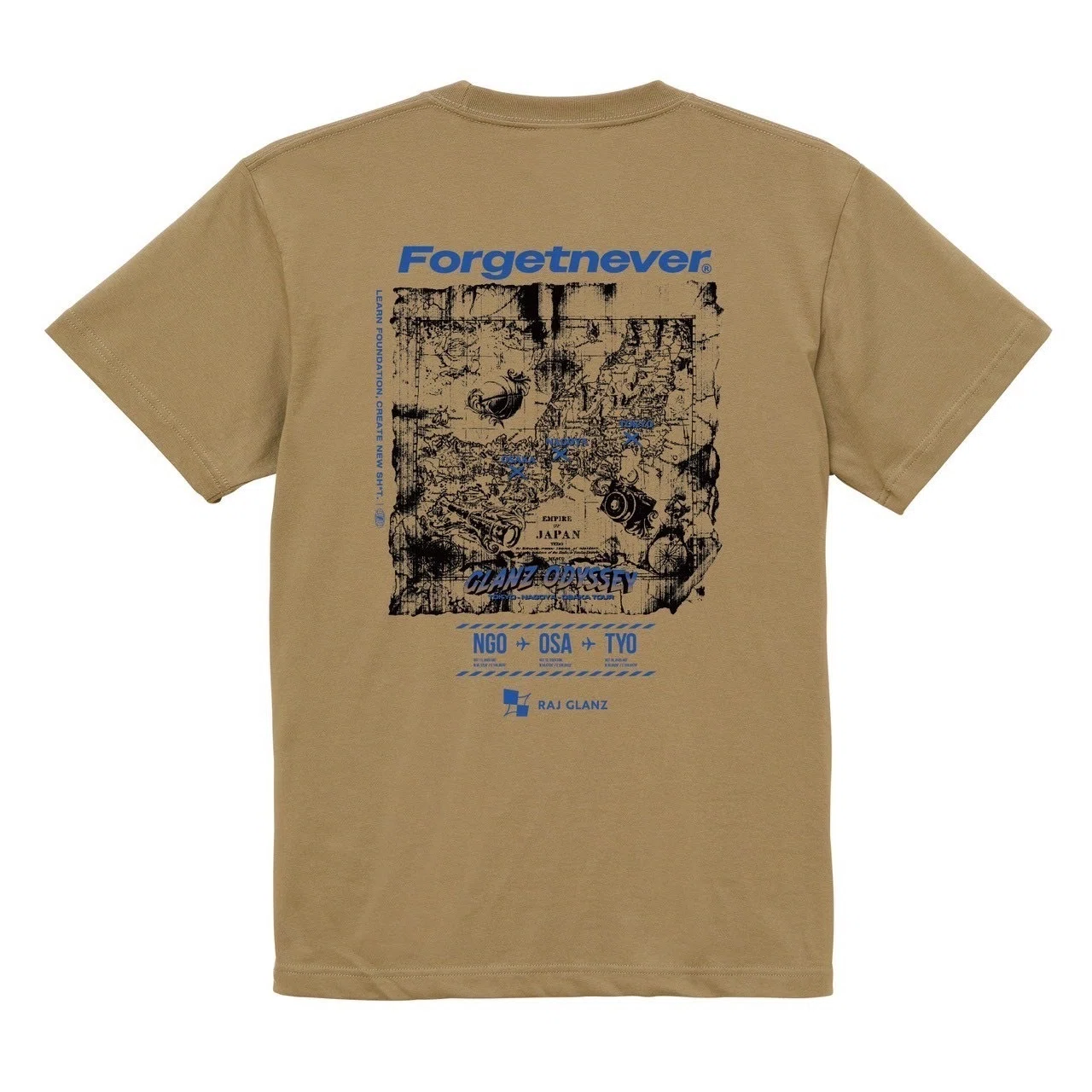 RAJ GLANZ Announces Collaboration T-Shirt with Tokyo-Nagoya-Osaka 