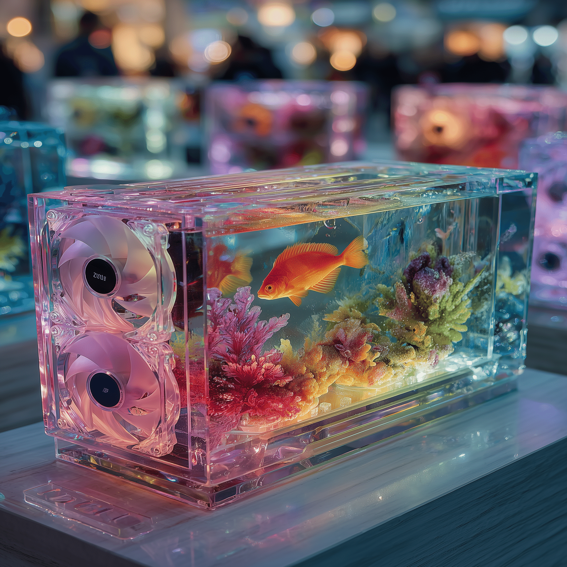 AIアート制作記｜クリスタルGPUの中に泳ぐ魚たち─ 未来のアクアリウム