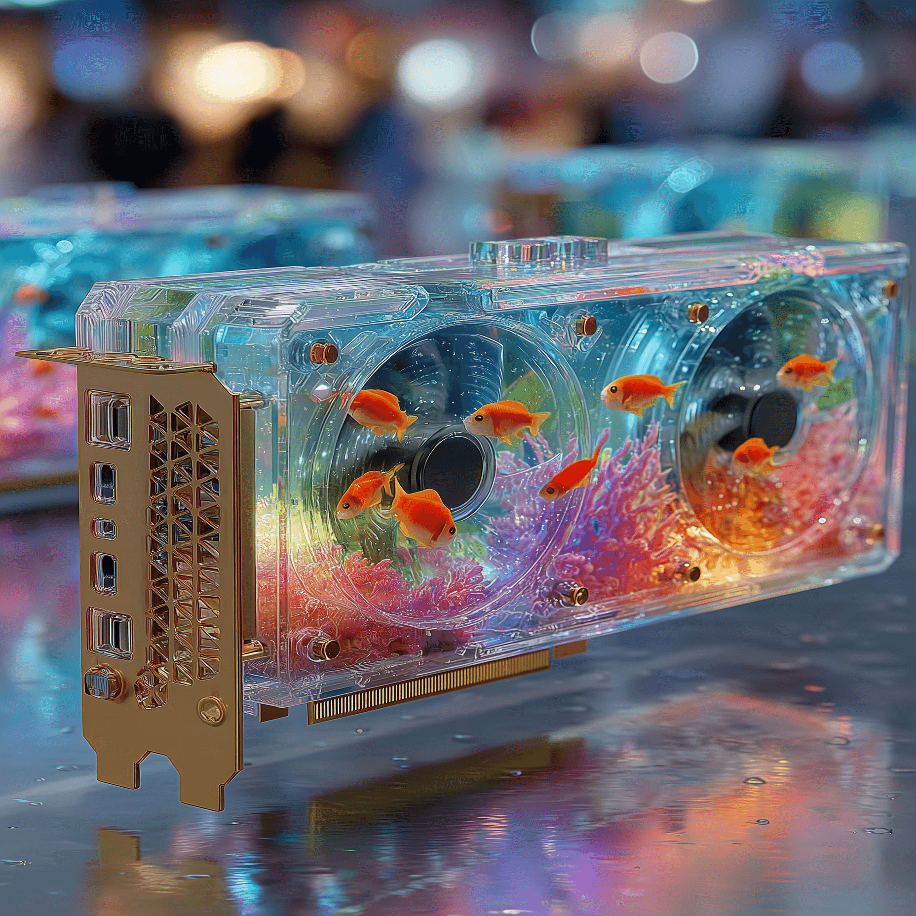 AIアート制作記｜クリスタルGPUの中に泳ぐ魚たち─ 未来のアクアリウム